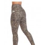 1362-yellow Leopard Women Yoga Leggings with Pockets High Waist Compression Workout Running Gym Print Pants 1362-yellow Leopard Women Yoga Leggings with Pockets High Waist Compression Workout Running Gym Print Pants