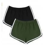 Black, Army Green 2 Pack Cotton Sport Shorts Yoga Dance Short Pants Summer Athletic Shorts Black, Army Green 2 Pack Cotton Sport Shorts Yoga Dance Short Pants Summer Athletic Shorts